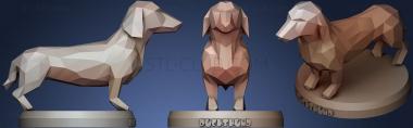 3D model Poly Duchshund Dog (STL)